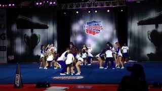 JMU Cheerleading 2014 NCA Collegiate Nationals~Daytona Beach, Round 1- 1st Place