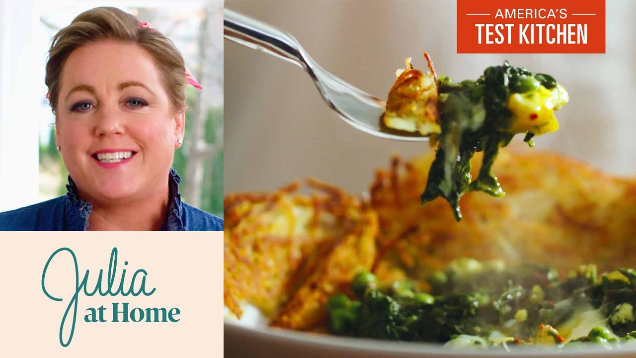 Turn Heaps Of Greens Into Luxurious Shakshuka Julia At Home S3 E2 turn-heaps-of-greens-into-luxurious-shakshuka-julia-at-home-s3-e2