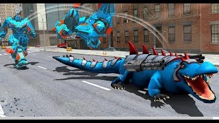 ► Robot War Battle |  Futuristic Robot Crocodile Transforming Robot Game 2018 robot transformer screenshot 1