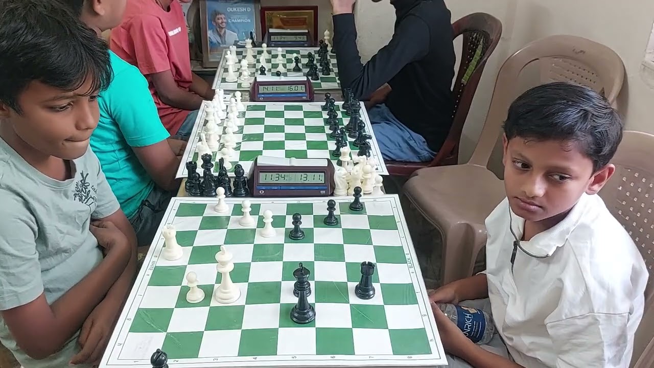 Vedant Molkeri vs Aarush Biradar District Under 15 Chess Championship 14 Dec 2025