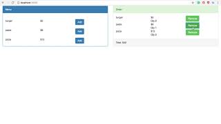 Food App Demo using REDUX, REACTJS