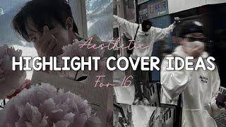 Aesthetic Highlight cover ideas for IG 🩶🫧