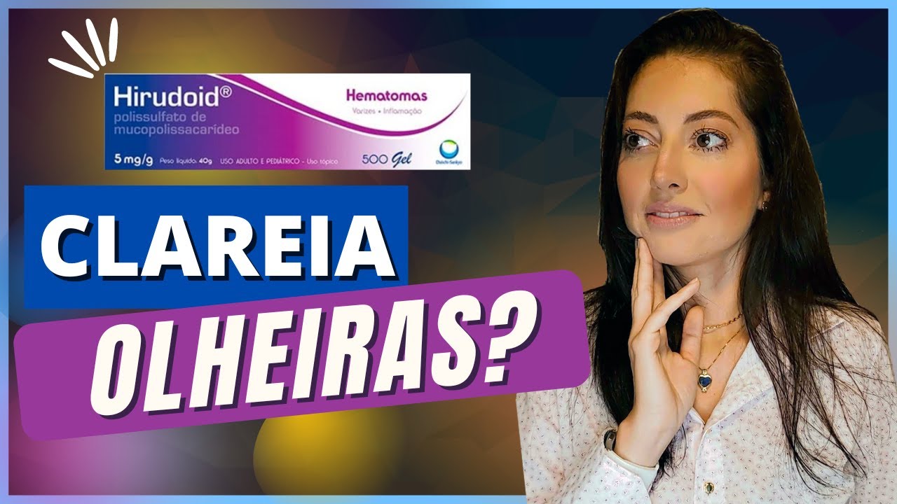 Receita Caseira com Pomada Hirudoid para Clarear Olheiras Roxas - YouTube