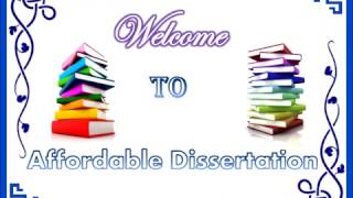 affordable dissertation