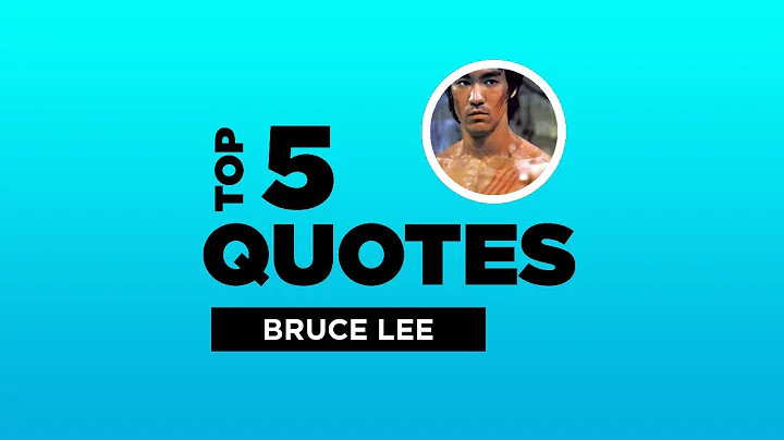 Top 5 Bruce Lee Quotes - American Actor. #BruceLee #BruceLeeQuotes #Quotes