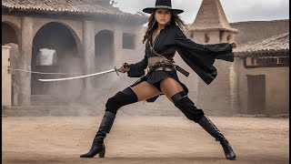 KI - AI generated Alexandra Daddario as Zorro Part 2