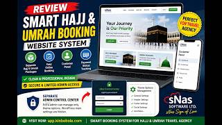 Smart Hajj & Umrah Booking Website System Review | Travel Agency Software by sNas screenshot 4