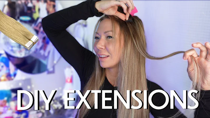 how to: tape in extensions on yourself (beginner friendly)