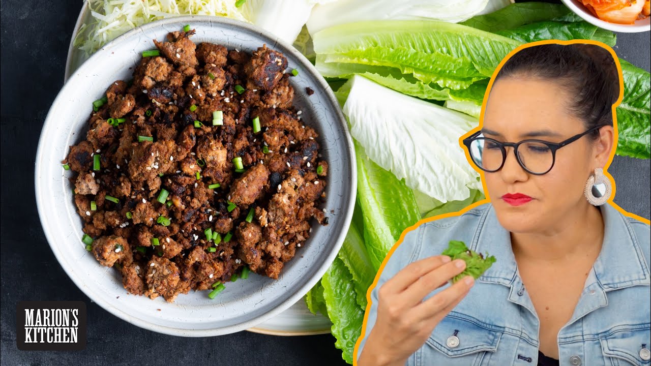 Budgetfriendly Beef Bulgogi Lettuce Wraps Marion's Kitchen YouTube