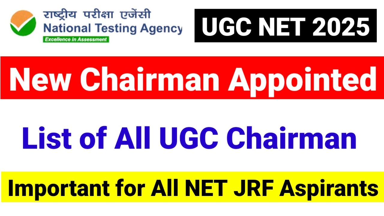 Ugc Roster UGC Important Update | UGC New Chairman 2025 | List of All UGC Chairman ...