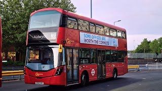 Full Journey on the Route N155 (WHV98 BD65EWV) Volvo B5LH Wright Eclipse Gemini 3 Go-Ahead London