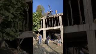 Köyde Elde Beton Dökme İşlemi #vlog #köy #köyhayatıyaşamak #inşaat