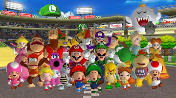 Mario Kart Wii Characters Dancing To The Credits Theme