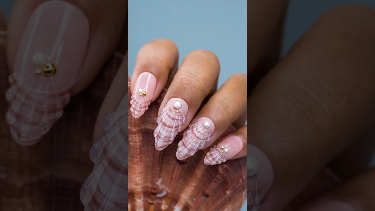 Easy Seashell Nail Art Tutorial 