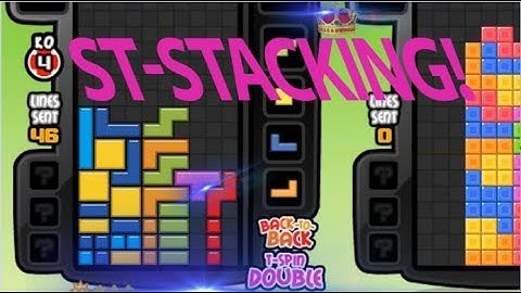 【Tetris Battle 2P】 ST-stacking w/ 5 KO