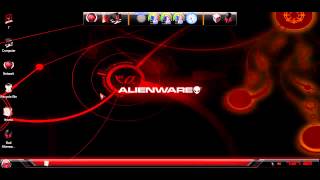 Red Alienware Skin Pack win7