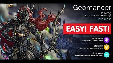 Gems of War Geomancer Class Trial! Team guide and best gameplay?