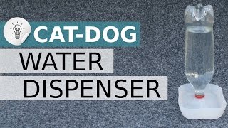 Water dispenser for cat, dog and pets  Water fountain  DIY  Recycle your bottle