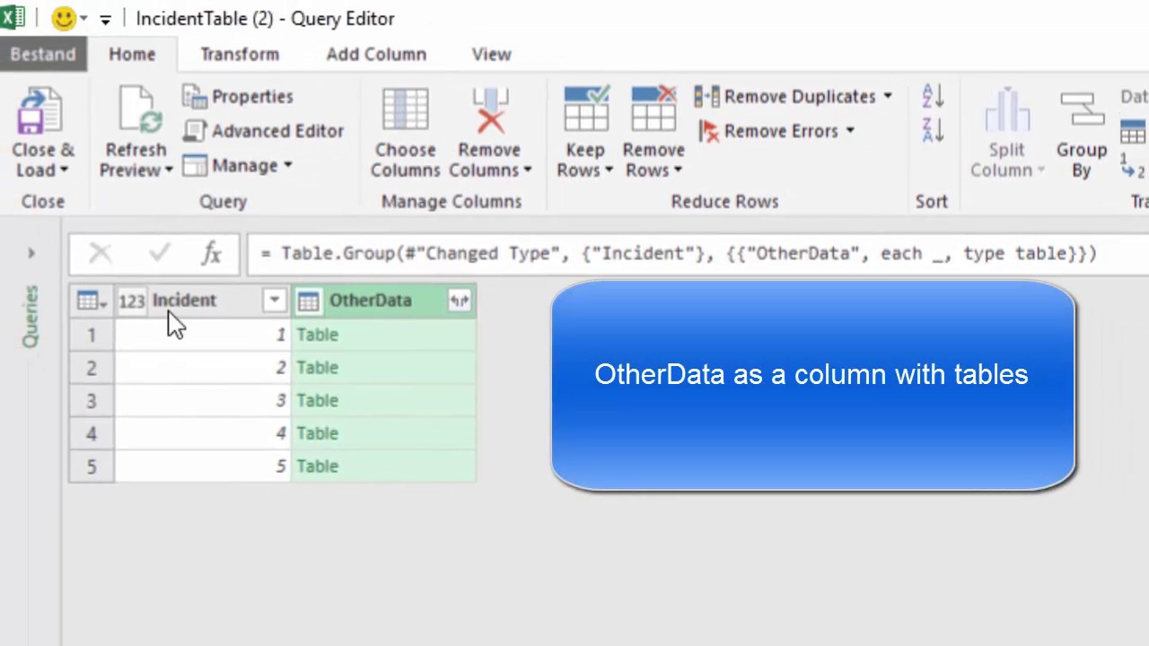 Query rows