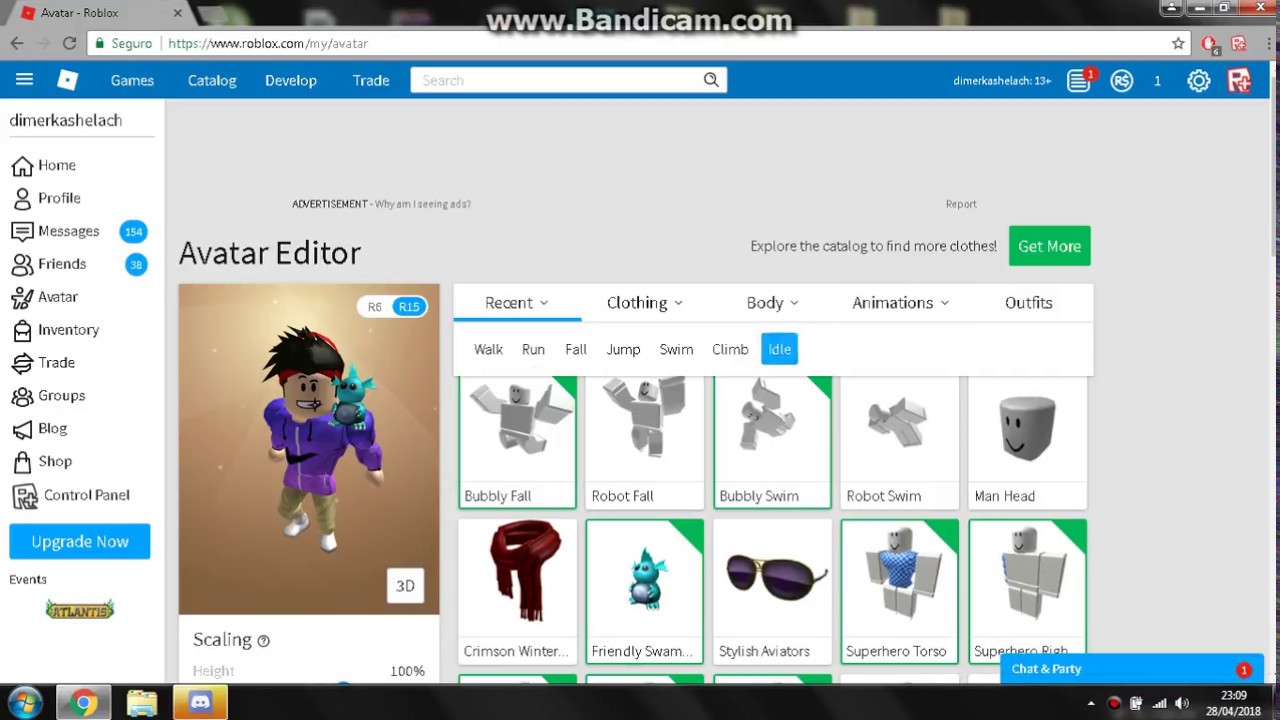 Roblox > Conta Roblox com mais de 1900 robux injetados, FAVOR NEGOCIAR PELO  CHAT