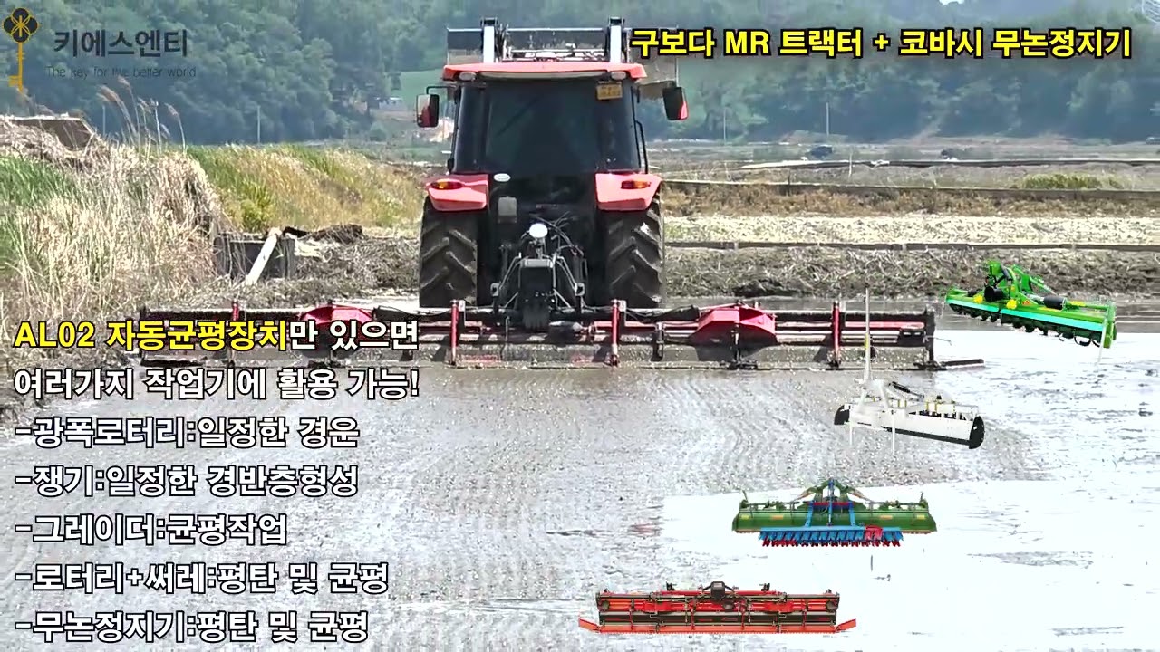 RTK 기반 토지 균평 솔루션 | FJD AL02로 정밀한 작업 구현 (구보다 + 코바시 무논정지기)