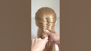 How to Braid a Fishtail Easy Tutorial #fishtailbraid #howtobraid #fishtailhairstyle