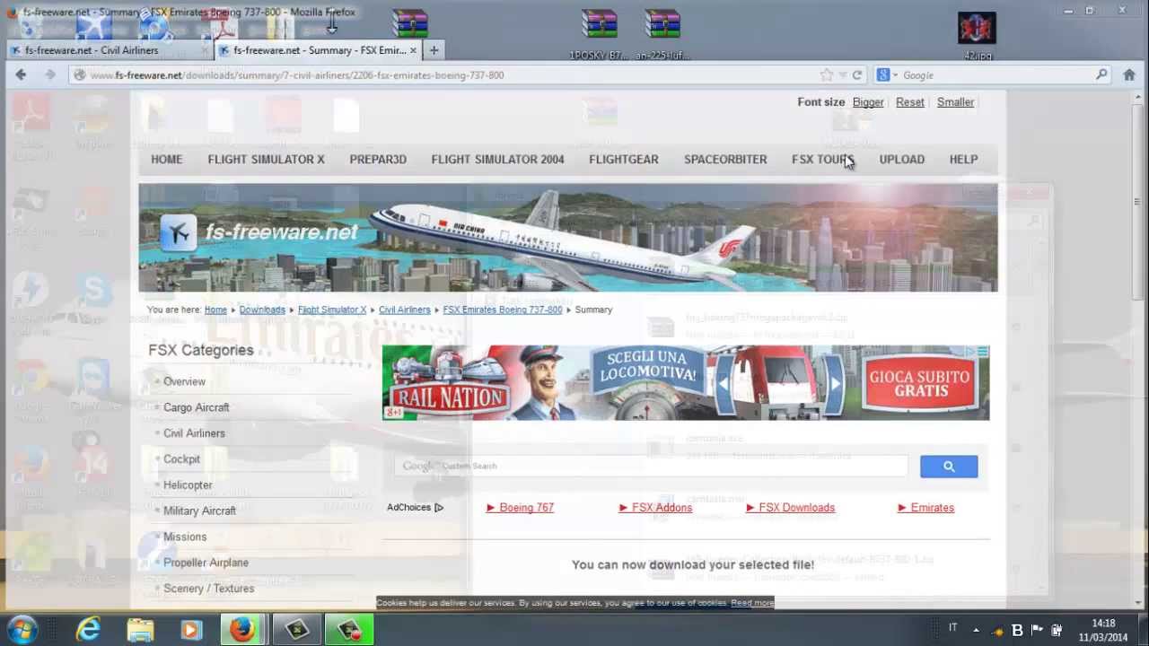 scaricare nuovi aerei per flight simulator x