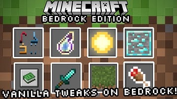 How to Get Vanilla Tweaks Modpack on Minecraft Bedrock Edition | 1.20