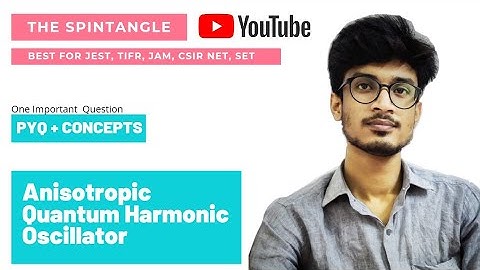 Anisotropic Quantum Harmonic Oscillator| Concept with PYQ | IIT JAM,JEST, CSIR NET, SET, TIFR etc