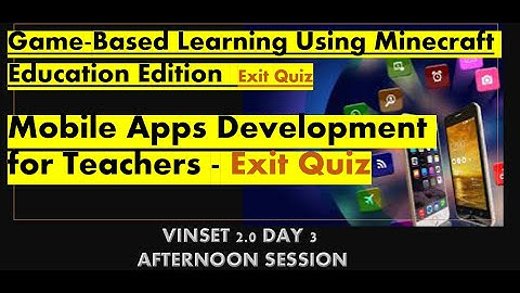 VINSET 2.0 DAY 3 AFTERNOON  SESSION | EXIT QUIZ | COMPLETE ANSWER