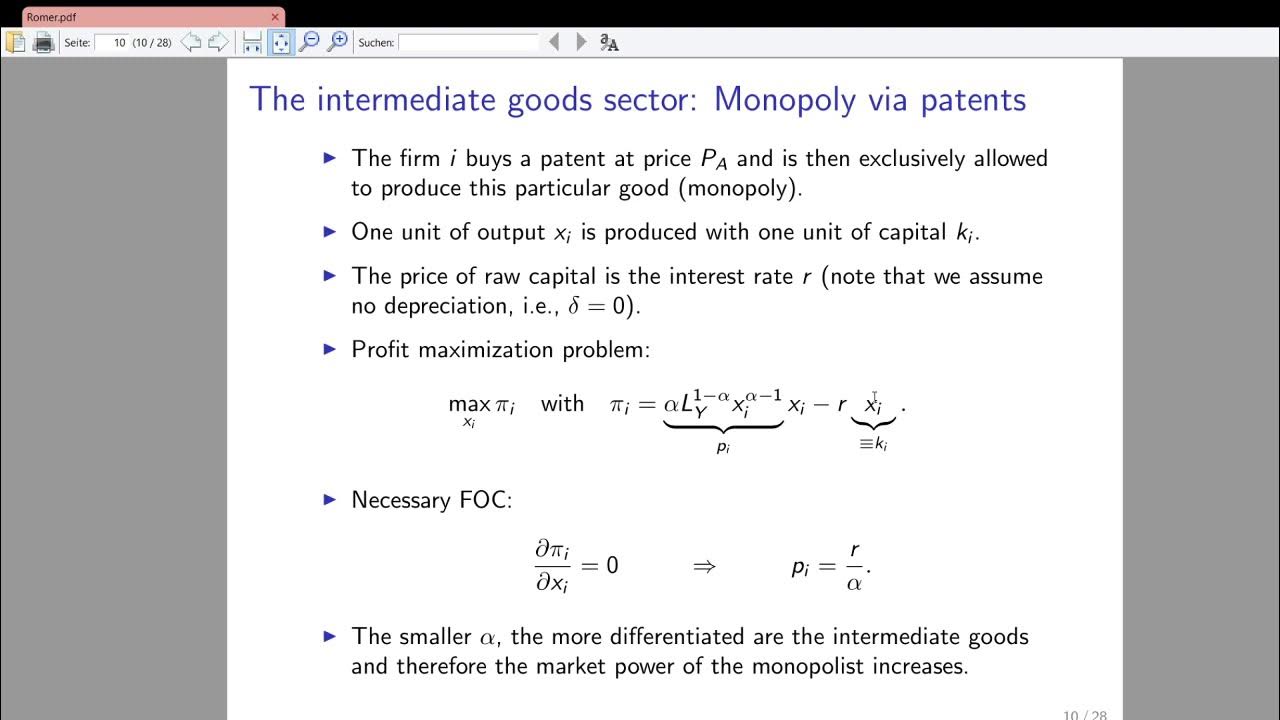 Endogenous Growth Model of Romer Part 1: Setup - YouTube