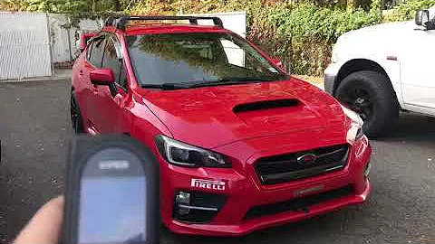 2016 Subaru WRX manual trans w/2way viper alarm & remote start combo