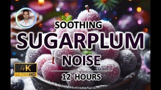 Soothing Sugarplum Noise | 12 Hours | BLACK SCREEN | Study, Sleep, Tinnitus Relief and Focus