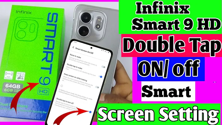 Infinix smart 9 HD me double tap on off  setting / how to turn on double tap to on/ in infinix 9 HD