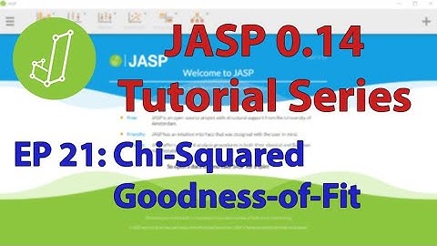 JASP 0.14 Tutorial: Chi-Squared Goodness-of-Fit (Multinomial Test) (Episode 21)