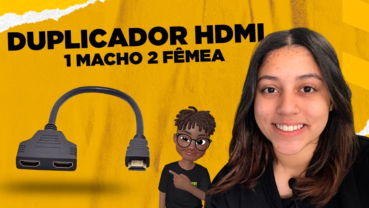 Como duplicar sinal de 2 telas HDMI