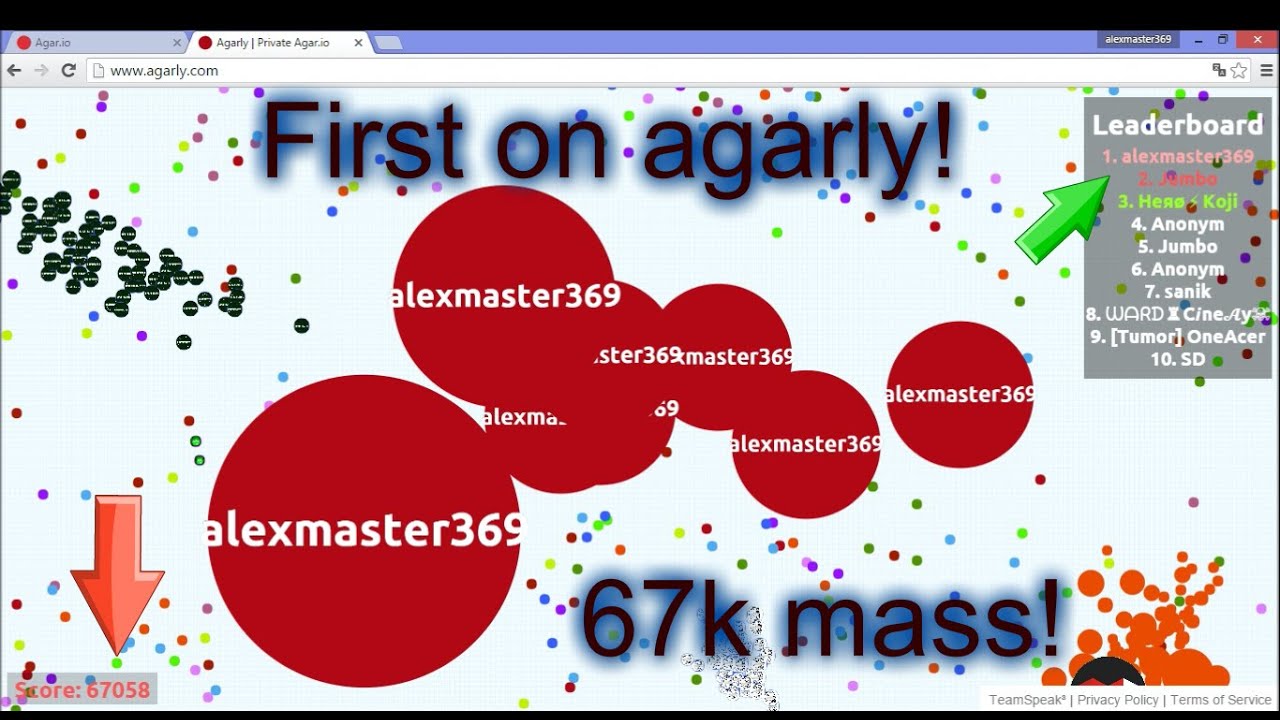 First on agarly! 67k mass! Solo!