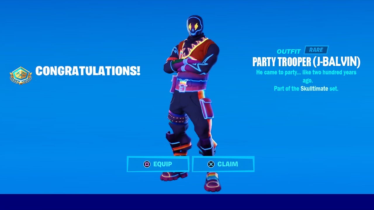 How To Get J Balvin Party Trooper Style Skin NOW FREE EARLY In Fortnite! -  Unlock Party Trooper Skin 