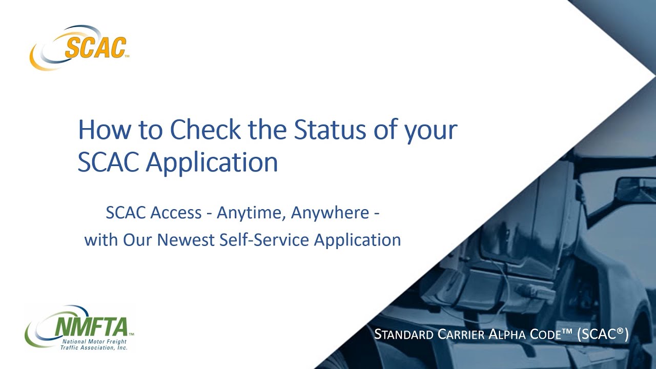 How To Check SCAC Application Status - YouTube