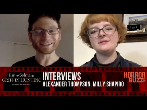 Alexander Thompson and Milly Shapiro INTERVIEW - Em &amp; Selma go Griffin Hunting