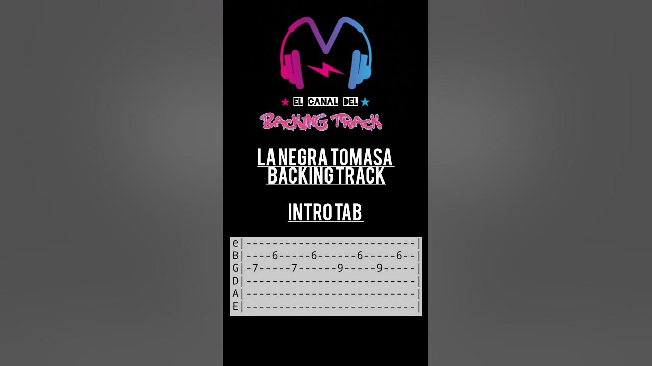 La negra Tomasa (Intro con tab) | Caifanes | #BackingTrack | #Guitarless | #Singuitarra