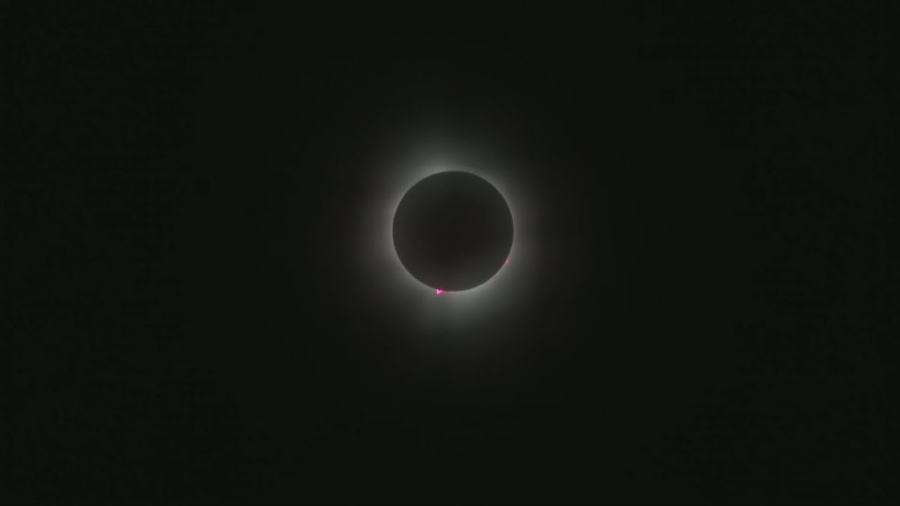 Guardians Broadcast Show Moments of Eclipse Before Game on 4/8/24 - YouTube
