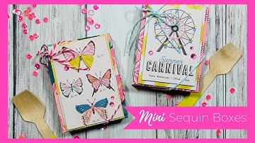 Mini Sequins Box // Beebeecraft