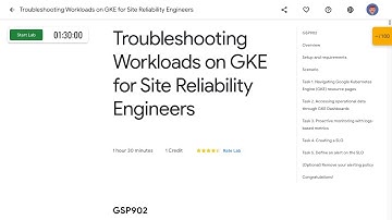 Troubleshooting Workloads on GKE for Site Reliability Engineers GSP902