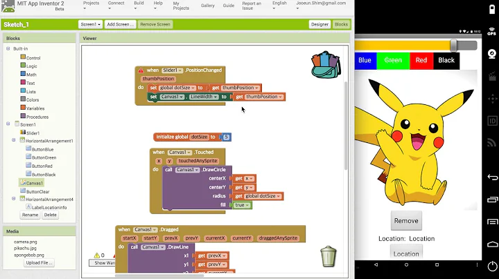 App Inventor How To Change Line Width / Size