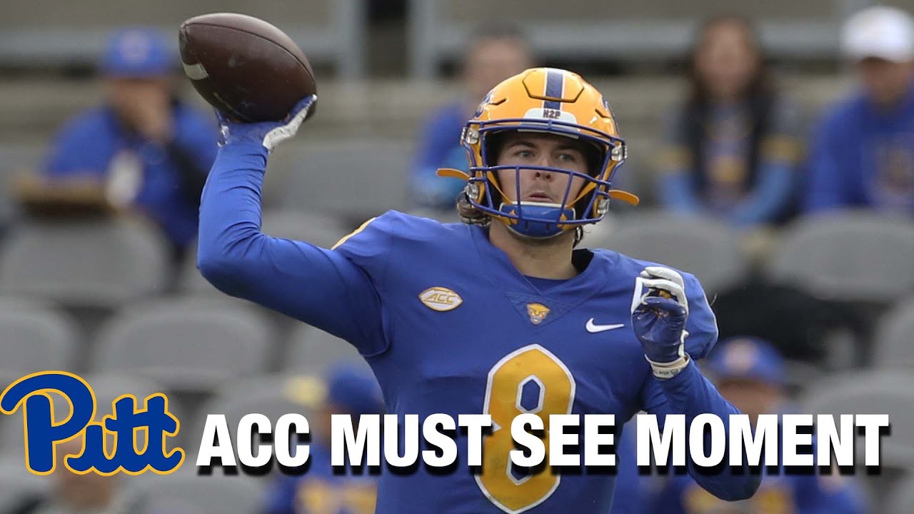 Pitt's Kenny Pickett Passes Dan Marino ACC Must See Moment YouTube