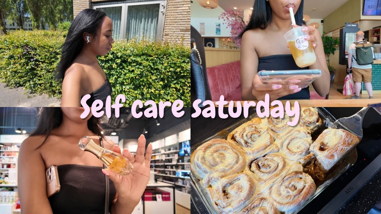 Me time: alleen op pad & voor het eerst cinnamon rolls bakken 👩🏽‍🍳 | Self care saturday