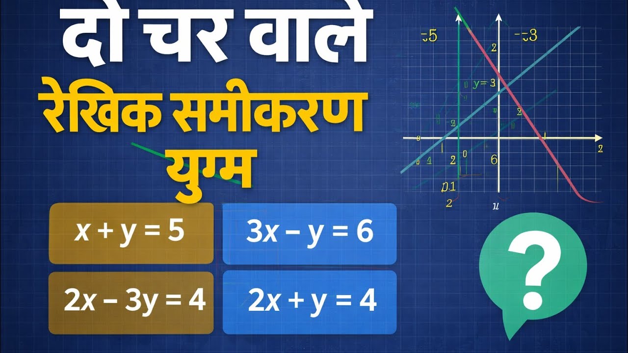 दो चर वाले रेखिक समीकरण युग्म | प्रश्नावली 3.1 New NCERT Chapter in 1.5 Hours | Class 10 Maths