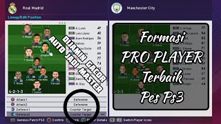Formasi PRO PLAYER Terbaik Pes Ps3 | Pakai Formasi Ini AUTO JADI MASTER Rental Ps
