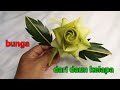 Tutorial buat bunga dari janur daun kelapa